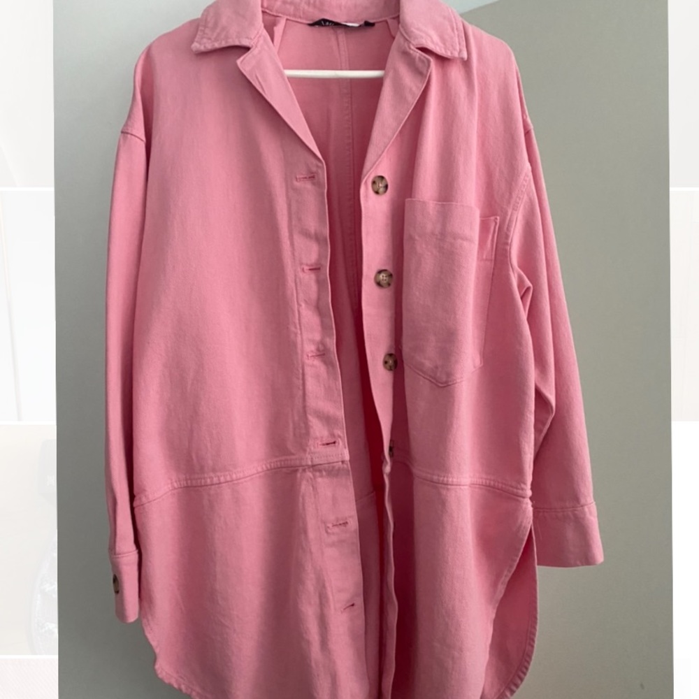 PINK ZARA SHACKET - WORN ONCE